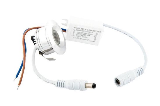 Groenovatie Inbouwspot LED - 3W - Rond - Waterdicht IP54 - Dimbaar - 6-Pack - Aluminium