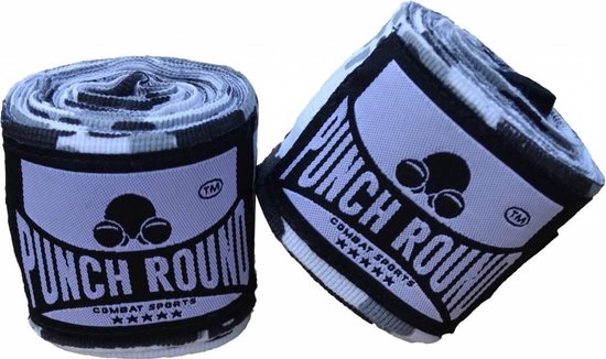 Punch Round ™ Perfect Stretch Camo Hand Wraps Bandages 460 cm Punch Round Bandage