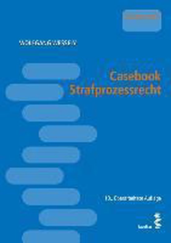 Casebook Strafprozessrecht - cover