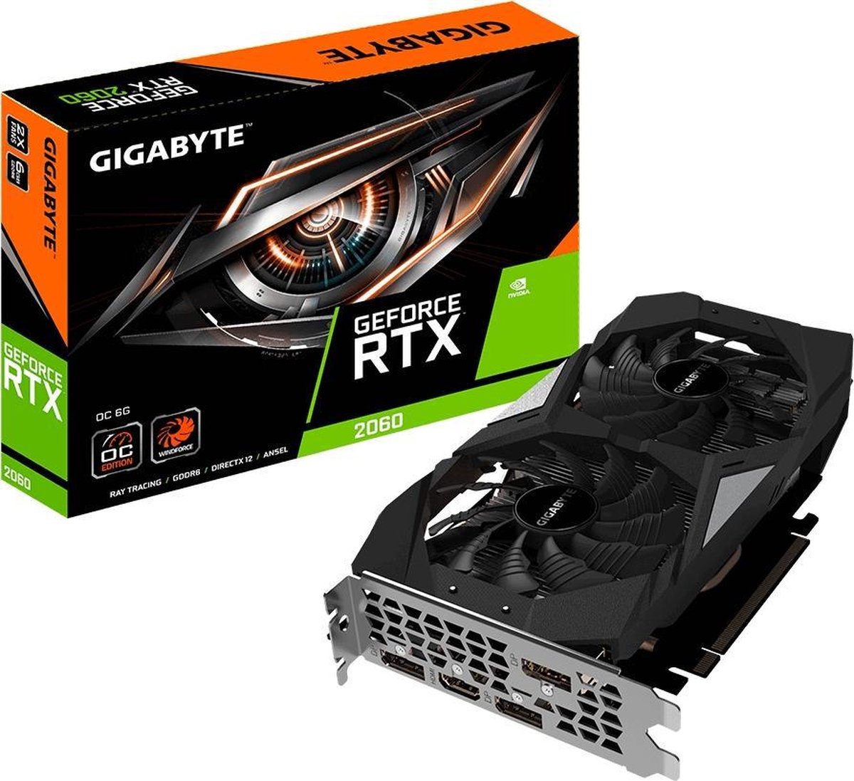 Gaming Grafische Kaart Gigabyte Vga Nvidia Rtx 2060 6 Gb Gddr6 1755 Mhz videokaart - afbeelding 5