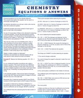 Student Companion Edition - Chemistry Equations & Answers (Speedy Study Guide)