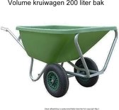 Bol.com Kruiwagen 200 liter bak aanbieding