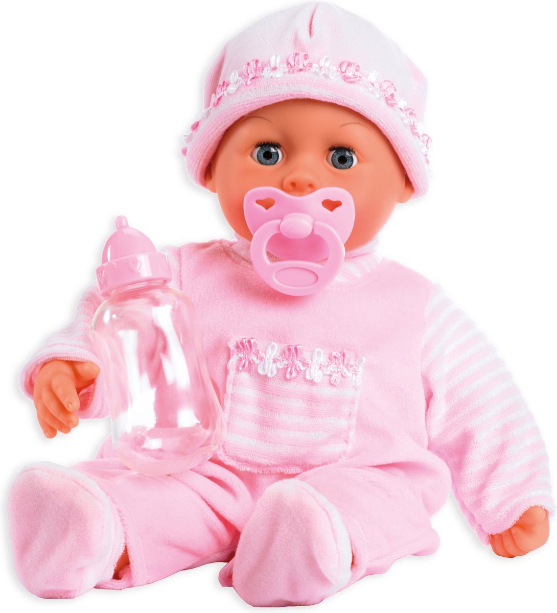 Bayer Babypop Eerste Woordjes - 38 cm - Roze