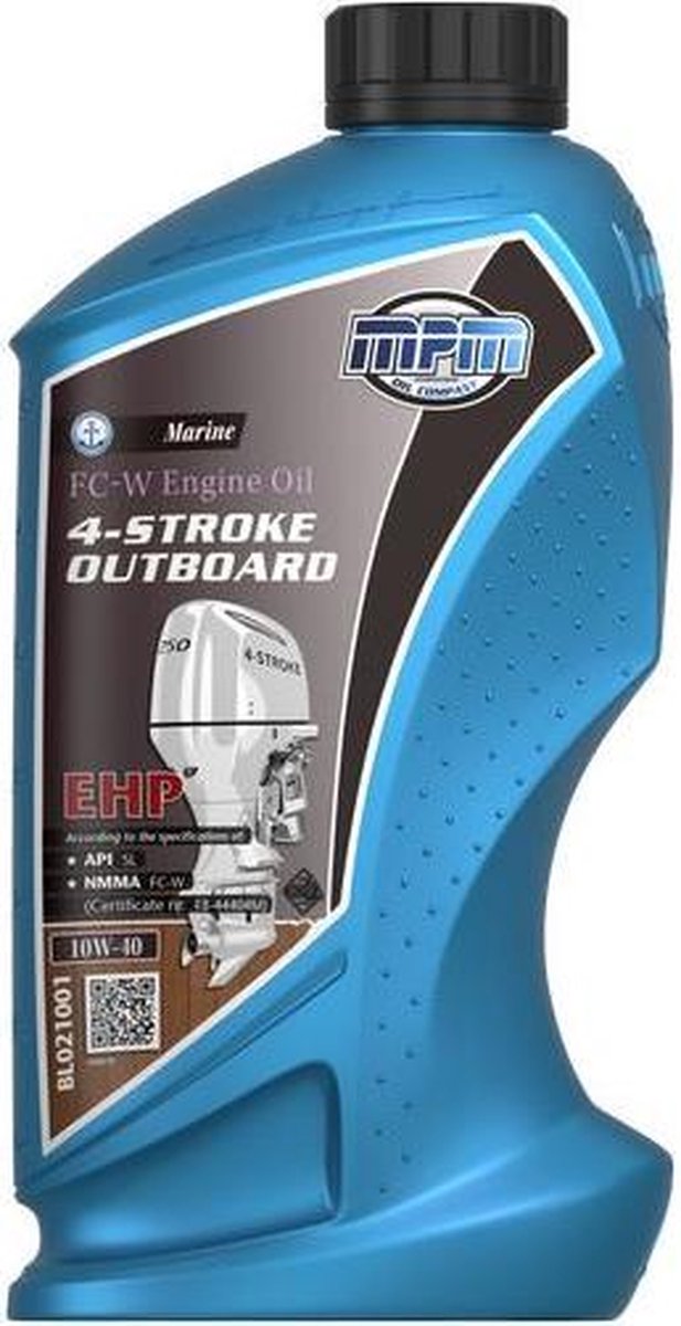 MPM Buitenboord motor motorolie fc-w 4 takt EHP 10w40 - 1 liter