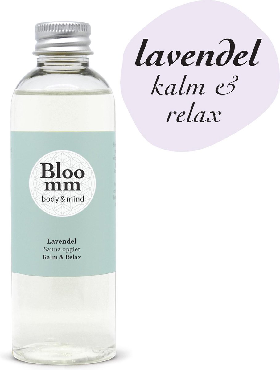 Bloomm Lavendel Saunageur Opgietmiddel, Kalm & Relax. 100ml.