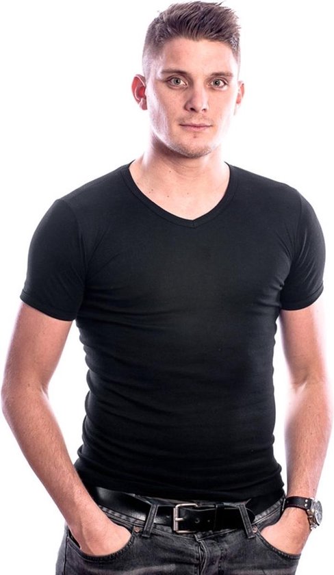 Heren t-shirt v-hals zwart maat 3XL Beeren Bodywear | bol.com