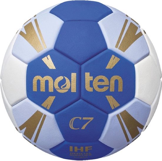 Medicinaal ongerustheid reguleren Molten C7 handbal - maat 1 (= dames) - kleur blauw | bol.com