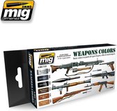 AMMO MIG 7123 Weapons Colors - Acryl Set Verf set