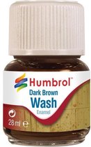 Humbrol - 28ml Enamel Wash Dark Brown (Hav0205)