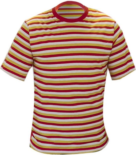 | Oeteldonk dorus shirt | rood wit geel | Maat M Oeteldonk dorustrui kopen? | Oeteldonkstijl