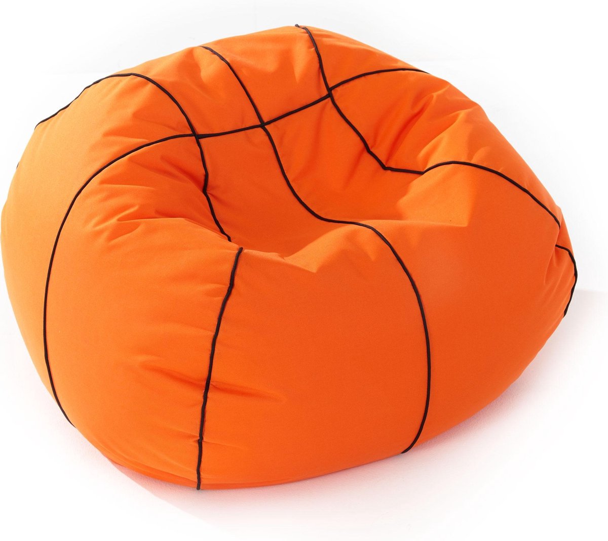 Lumaland Luxe basketbal zitzak hoogwaardig basketbal zitkussen uit de comfortlijn 300 Liter Diameter 110 cm LARGE
