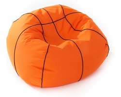 Lumaland - Luxe basketbal zitzak - hoogwaardig basketbal zitkussen uit de comfortlijn - 300 Liter - Diameter 90 cm - LARGE