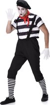 Karnival Costumes Verkleedpak Mime Heren Carnavalskleding Heren Carnaval - Polyester - Zwart/Wit - Mt L