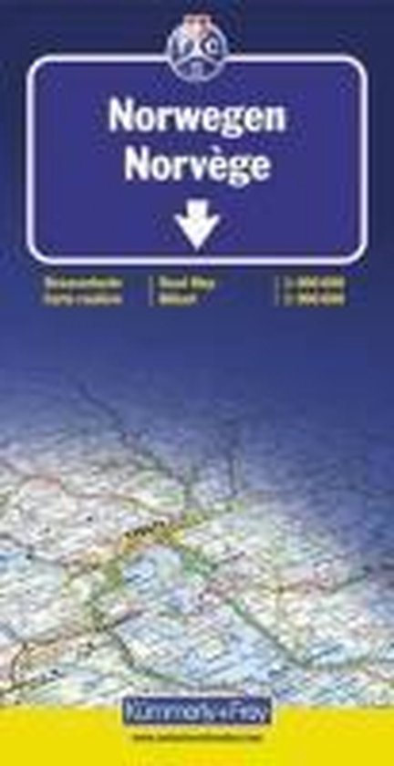 KuF Norwegen 1 : 800 000 / 1 : 900 000. Straßenkarte - cover