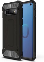 Samsung Galaxy S10 Hoesje - Armor Hybrid - Zwart