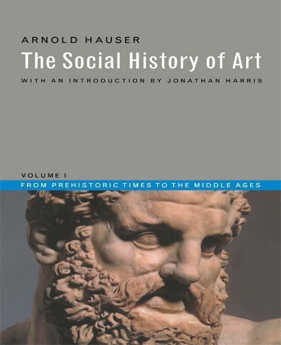 Boek 'The Social History of Art', Volume 1, met beeld van een Griekse buste.
