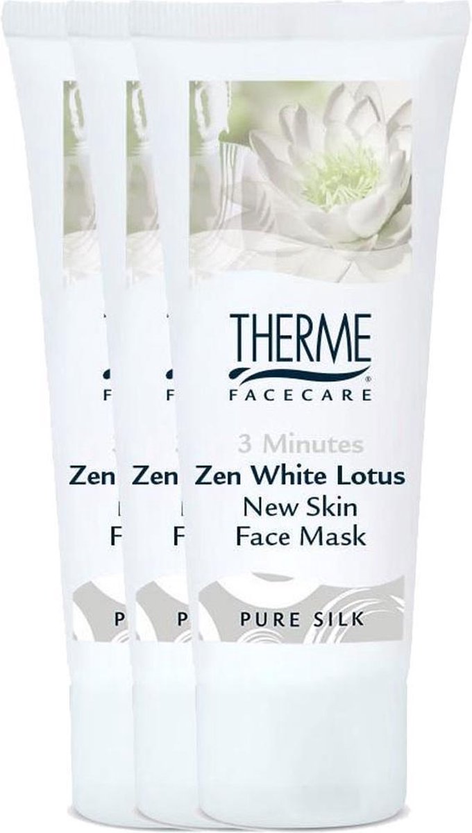 Goedkoopste Therme Zen White Lotus New Skin Mask 3 Minutes - 3 stuks Voordeelverpakking