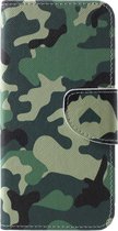 Book Case - Geschikt voor Samsung Galaxy S10 Hoesje - Camouflage