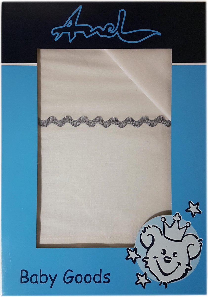 ANEL - ledikantlaken incl sloop - Model: Bobbie - paspel - Formaat: 100x150cm
