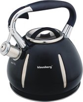 Klausberg 7051 - Fluitketel - Zwart - 3 liter