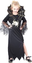 Halloween heksen kostuum met spinnen voor meisjes - Verkleedkleding - 134-146