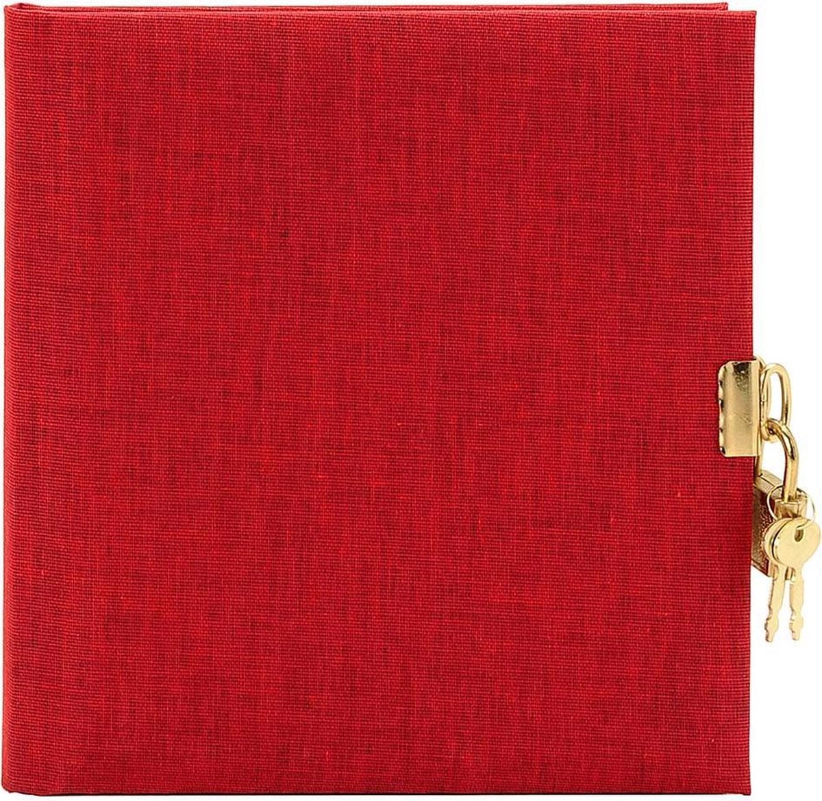 GOLDBUCH GOL-44707 dagboek SUMMERTIME rood met slot