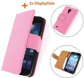 TCC Luxe Hoesje Samsung Galaxy Note 3 Neo Book Case Flip Cover N7505 - Roze