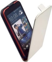 HTC One M9 Leder Flip Case hoesje Wit