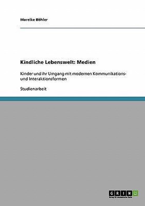 Kindliche Lebenswelt - cover