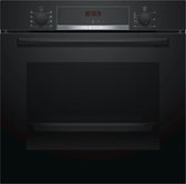 BOSCH HBA553BA0 - Ingebouwde elektrische oven - Geforceerde lucht 3D + - 71L - Reiniging Ecoclean - A - Zwart