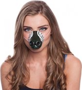 Zebra dierenneus masker voor volwassenen