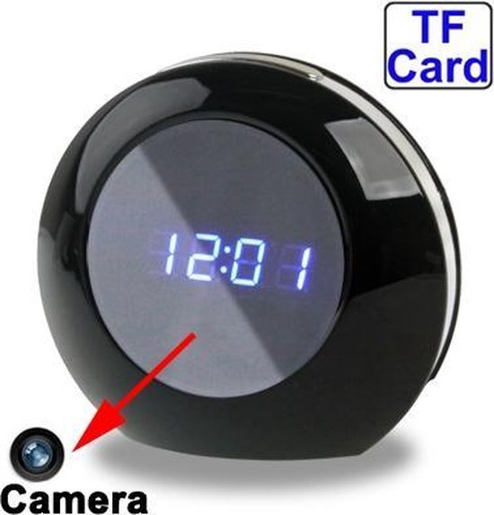 Klok met verborgen camera - spy klok - spy clock - klokje met camera :  spycams4u.be | bol.com
