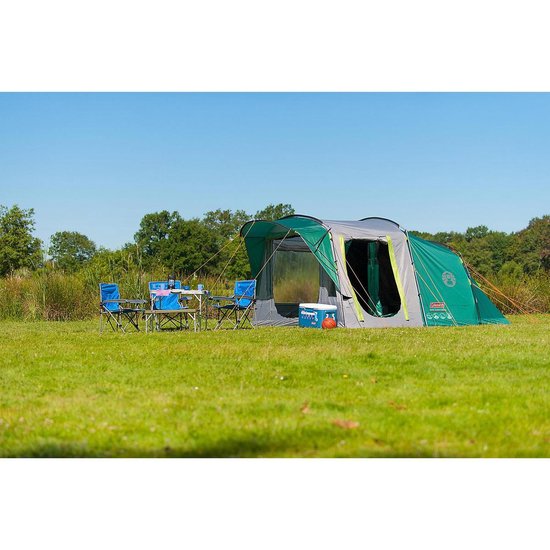 | Coleman Oak Canyon 4 Tunneltent Verduisterend Coleman Oak Canyon 4 tent grijsgroen 4 Persoons Tenten