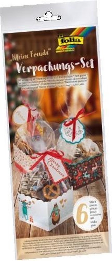 Folia 48202 Gift wrap bag + ribbon Karton, Kunststof, Polypropyleen (PP ...