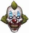 foto van Halloween - Kartonnen horror masker enge clown 30 x 35 cm