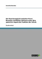 Ein Theorievergleich Zwischen Pierre Bourdieu Und Niklas Luhmann Unter Dem Speziellen Aspekt Der Funktion Der Schule