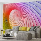 Fotobehang Abstract Swirl Colours | PANORAMIC - 250cm x 104cm | 130g/m2 Vlies