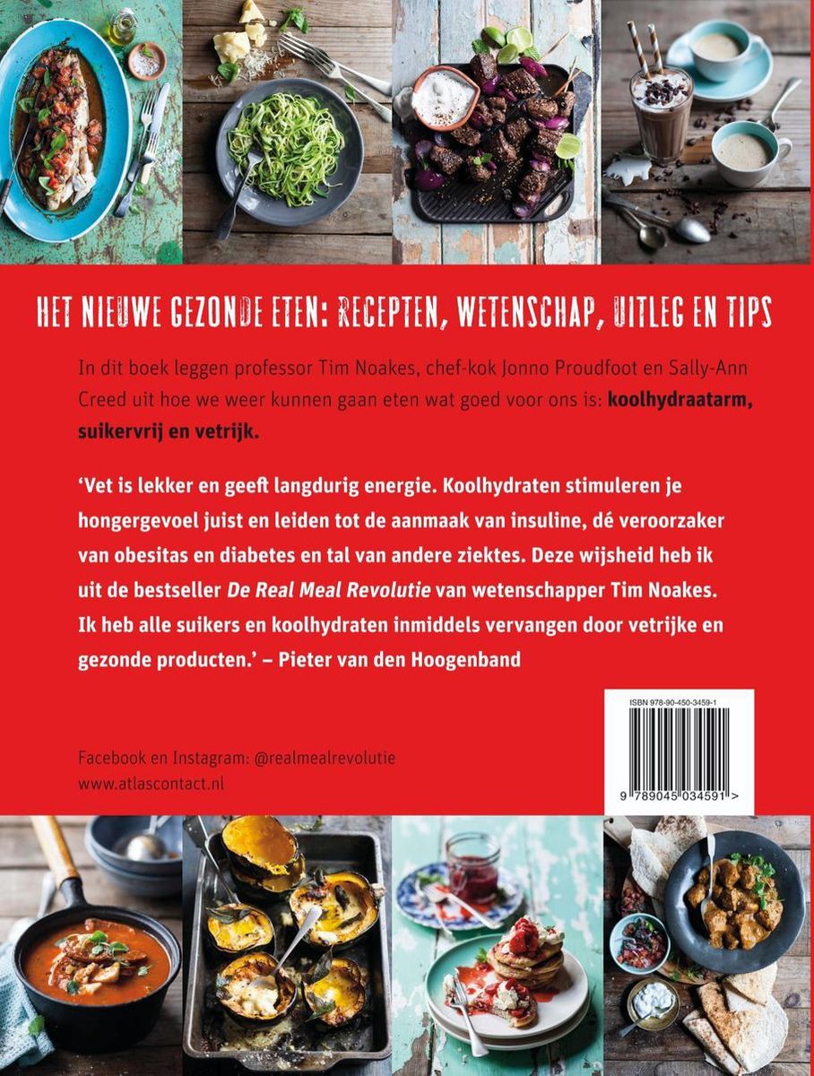 Koolhydraatarm, suikervrij, vetrijk - back cover