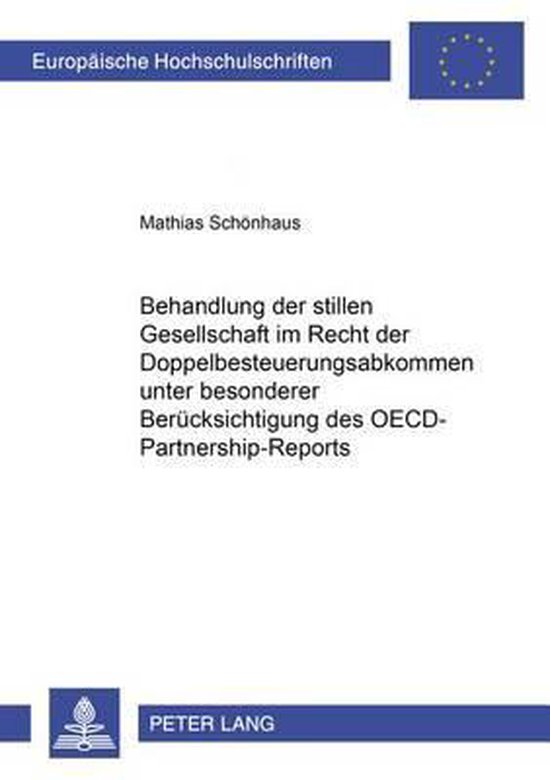 Die Behandlung der stillen Gesellschaft im Recht der Doppelb ... - cover