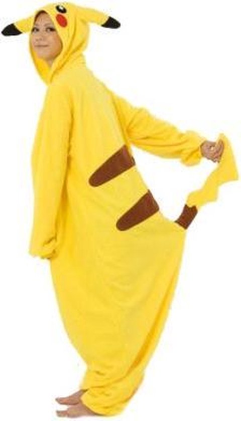 Belang naaimachine timmerman Onesie Pikachu Pokemon pak kostuum - maat M-L - Pikachupak jumpsuit huispak  | bol.com