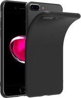 Zwart tpu case backcover iPhone 8 Plus hoesje