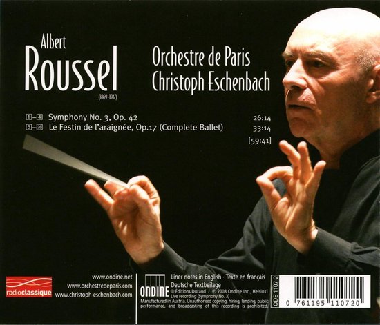 Orchestre De Paris - Roussel: Symphonie No.3 | Le Festin De L'Araig (CD)