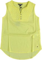 Tommy hilfiger gele blouse top katoen Maat - 128