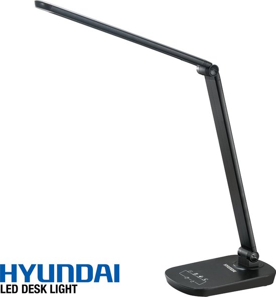 HYUNDAI LIGHTING - LED Bureaulamp - Warm & Wit Licht - Dimbaar Met USB-Oplader  | bol.com