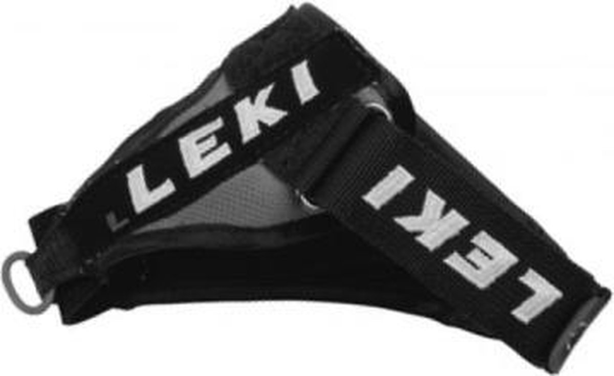 Leki Trigger 3 (Shark) Lussen zwart/grijs - Maat S/M/L - voor langlauf en Nordic Walking stokken. Door middel van klittenband traploos verstelbaar.