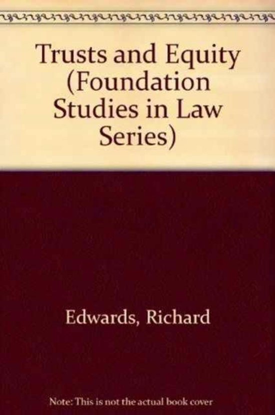 Trusts and Equity - cover