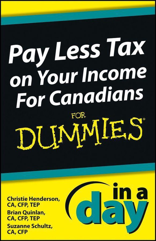In A Day For Dummies 88 - Pay Less Tax on Your Income In a D ... - cover