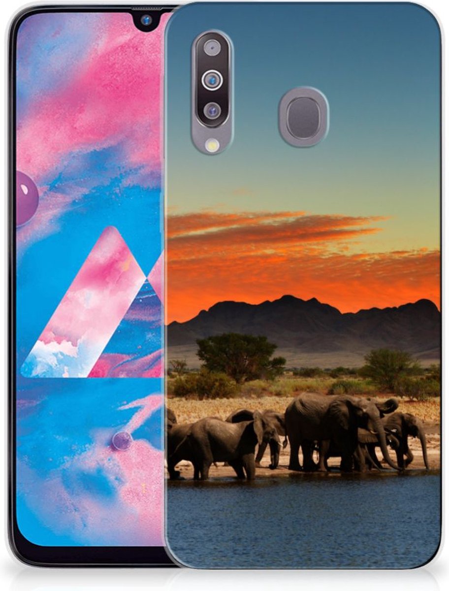 Samsung Galaxy M30 TPU Hoesje Olifanten