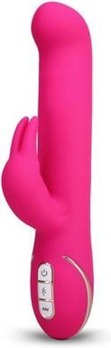 Goedkoopste Vibe Couture – Rabbit Gesture Siliconen Rabbit Vibrator met Elegante Afwerking en Verfijnde Decoraties – 22 cm – Roze