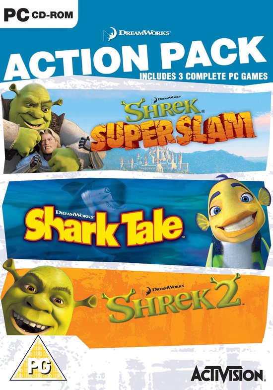 Dreamworks Action Pack (shrek 2, Shark Tale, Shrek Super Slam) – Windows